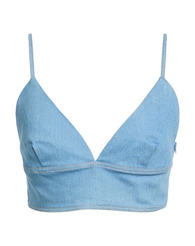 Nora Barth Woman Top Blue Size 6 Cotton