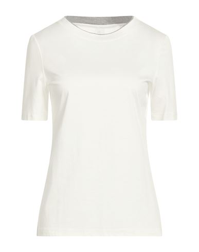 Eleventy Woman T-shirt White Size M Lyocell, Cotton