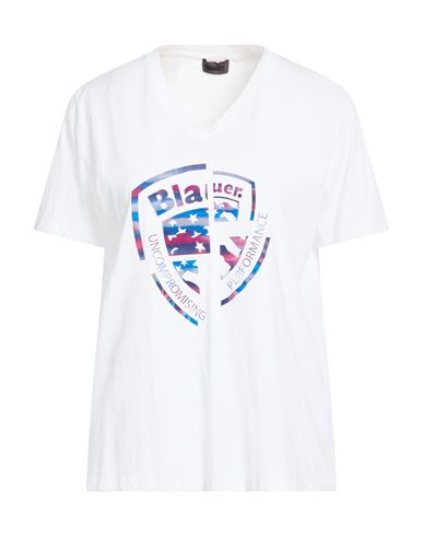 Blauer . Woman T-shirt White Size S Cotton