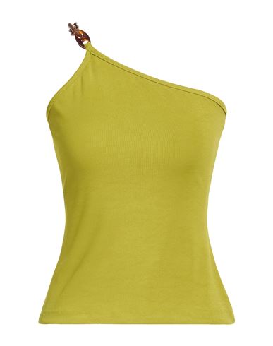 Tassos Mitropoulos Woman Top Green Size M Polyester, Elastane