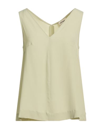Ottod'ame Woman Top Light Green Size 8 Acetate, Silk