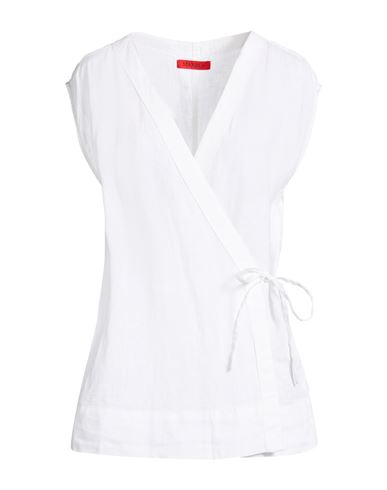 Max & Co . Woman Top White Size 12 Linen