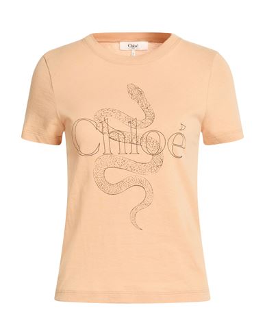 Chloé Woman T-shirt Sand Size S Cotton In Pink