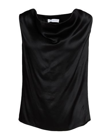 Cafènoir Woman Top Black Size Xs Viscose