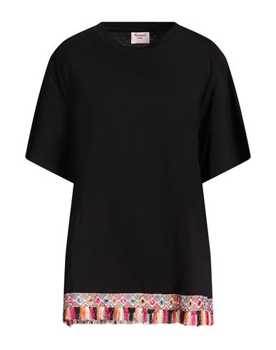 Mariuccia Woman T-shirt Black Size M Cotton