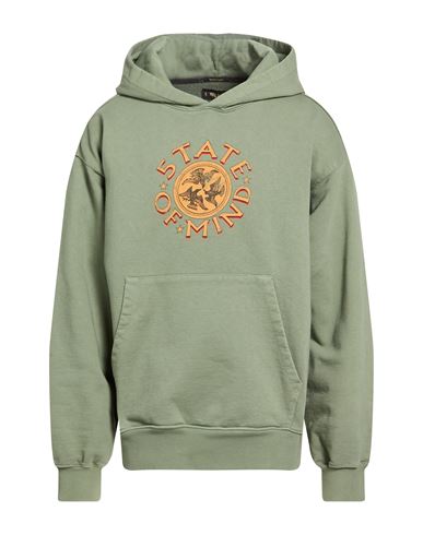 5tate Of Mind Man Sweatshirt Sage Green Size L Cotton