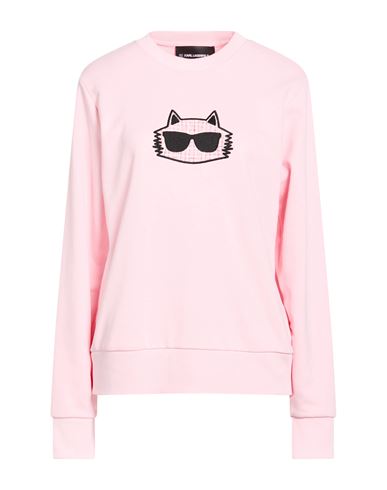 Karl Lagerfeld Woman Sweatshirt Pink Size Xxl Organic Cotton, Polyester