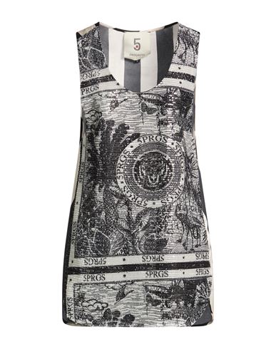 5 Progress Woman Top Ivory Size M Polyester, Elastane In White