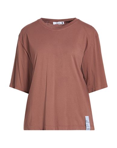 Please Woman T-shirt Brown Size S Cotton