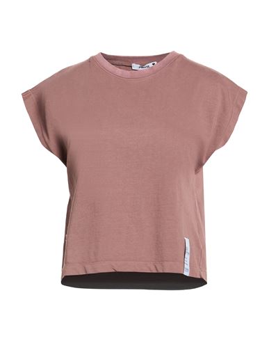 Please Woman T-shirt Light Brown Size S Cotton In Pink