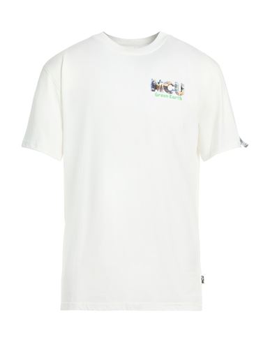 M.c.u Marco Cassese Union M. C.u. Marco Cassese Union Man T-shirt Cream Size L Cotton In White