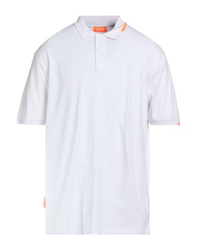 Suns Boards Man Polo Shirt White Size 3xl Cotton, Elastane