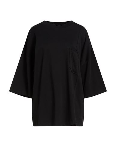 Isabel Benenato Woman T-shirt Black Size L Cotton