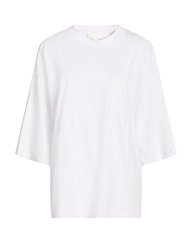 Isabel Benenato Woman T-shirt White Size L Cotton