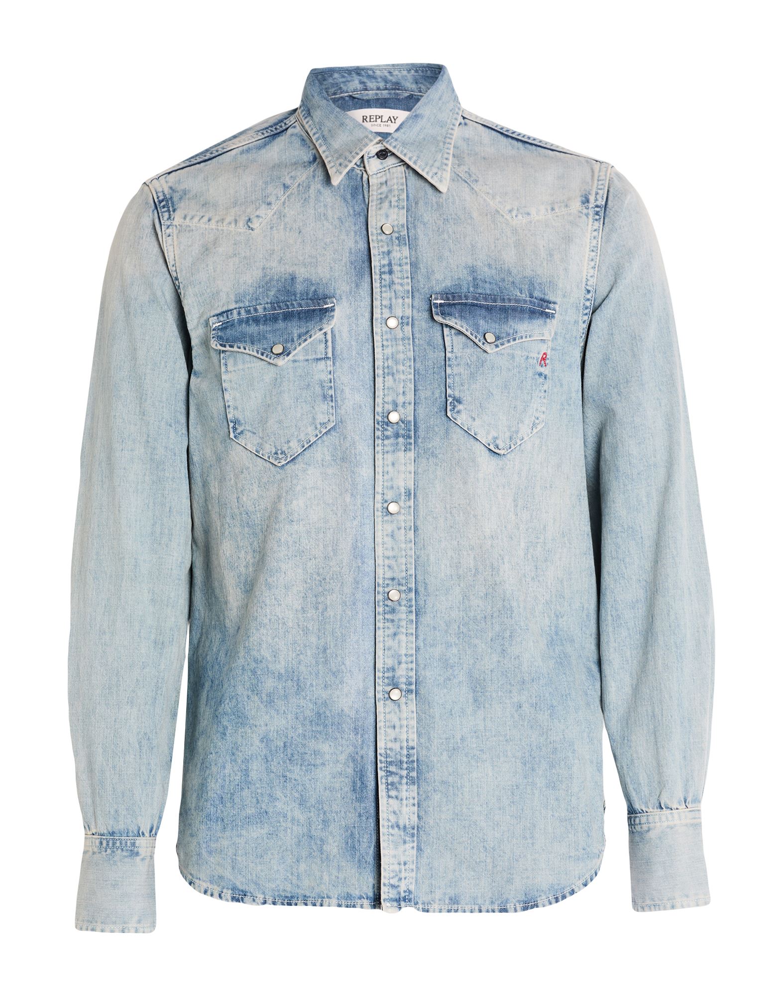  Replay - Camisetas Y Tops - Camisas Vaqueras - On Yoox.com 