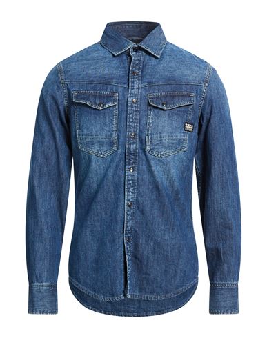 Camisa vaquera Hombre Azul marino S Hombre