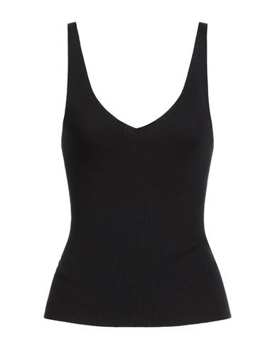 Vila Woman Top Black Size L Ecovero Viscose, Nylon
