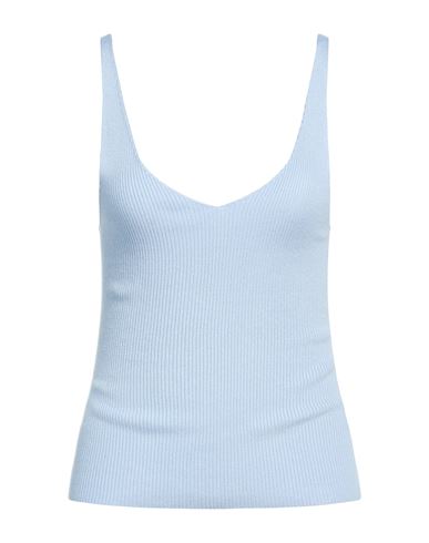 Vila Woman Top Sky Blue Size L Ecovero Viscose, Nylon