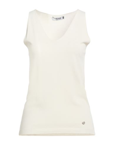 Please N8 Woman Top Ivory Size Onesize Viscose, Polyester In White