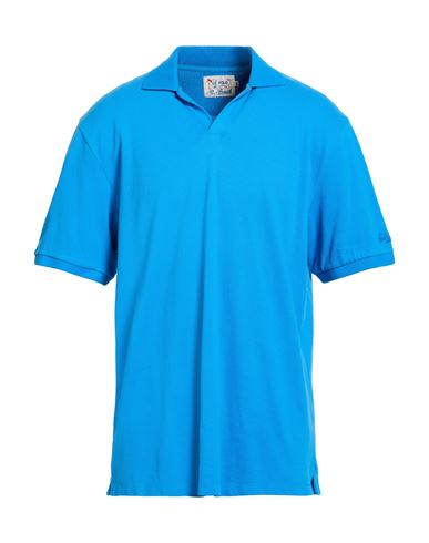 Poloshirt Herren Azurblau XXL Herren