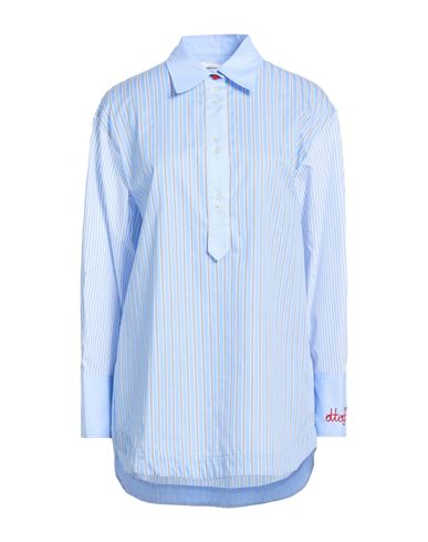 Ottod'ame Woman Top Sky Blue Size 4 Cotton