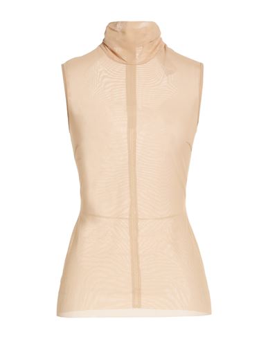 Babylon Woman Top Beige Size 6 Polyamide, Elastane In Neutral