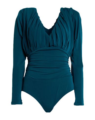 Babylon Woman Bodysuit Deep Teal Size 8 Polyester, Elastane In Green