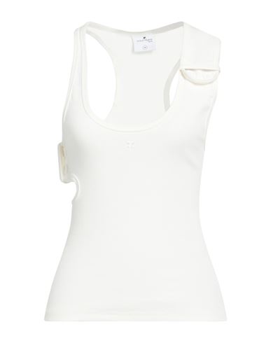 Courrèges Camiseta de tirantes Mujer Blanco L,M Mujer