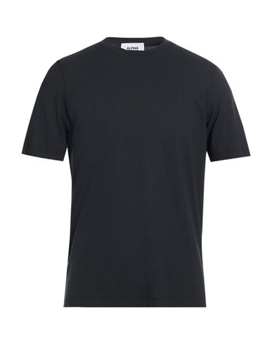 Alpha Studio Man T-shirt Black Size 50 Cotton, Elastane