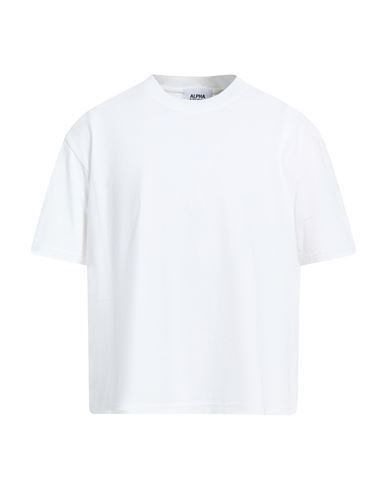 Alpha Studio Man T-shirt White Size 44 Cotton
