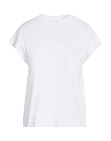 Alpha Studio Woman T-shirt White Size 12 Cotton, Elastane