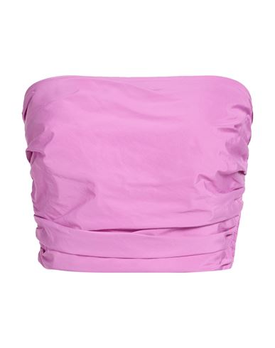 Iblues I Blues Woman Top Mauve Size 10 Polyester, Cotton In Purple