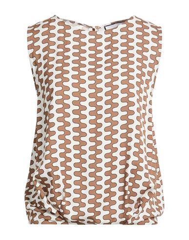 The Abito Milano Woman Top Brown Size 8 Viscose