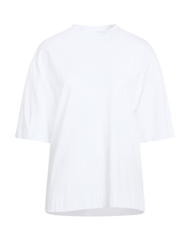 Alpha Studio Woman T-shirt White Size 10 Cotton, Elastane