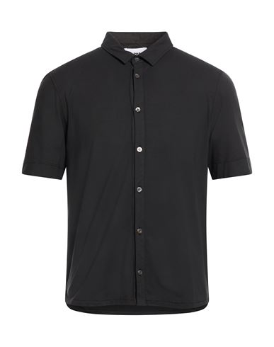 Alpha Studio Man Shirt Black Size 46 Cotton, Elastane
