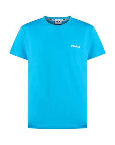 Berna Man T-shirt Azure Size M Cotton In Blue