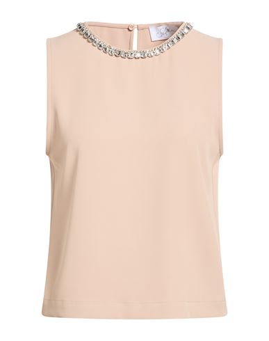 Soallure Woman Top Sand Size 10 Polyester, Elastane In Gray