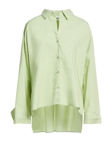 Solotre Woman Shirt Light Green Size 6 Cotton