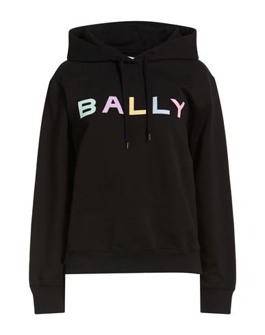Bally Woman Sweatshirt Black Size 8 Organic Cotton