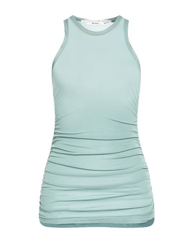 Isabel Benenato Woman Tank Top Light Green Size 4 Viscose