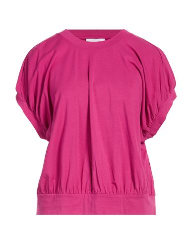 Alpha Studio Woman T-shirt Mauve Size 10 Cotton, Elastane In Pink