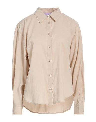 Hemd Damen Beige L,S Damen