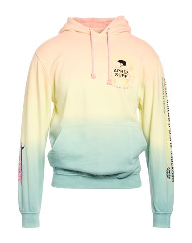 Après Surf Man Sweatshirt Pastel Yellow Size S Cotton, Polyester In Multi