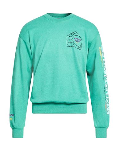 Après Surf Man Sweatshirt Light Green Size M Cotton, Polyester