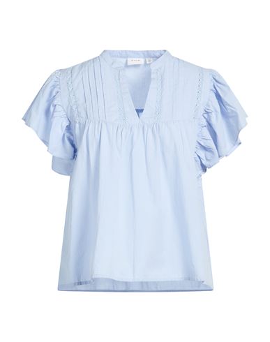 Vila Woman Top Sky Blue Size 14 Cotton