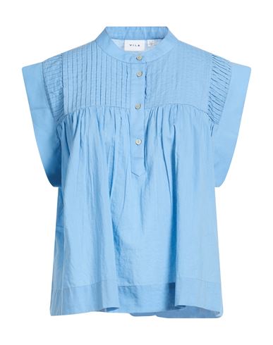 Vila Woman Top Blue Size 10 Organic Cotton