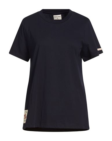 Front Street 8 Woman T-shirt Midnight Blue Size M Cotton In Black