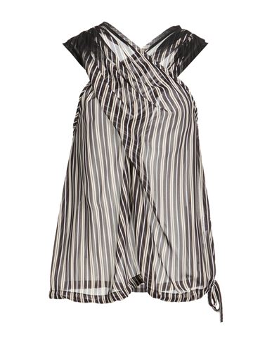 Aviu Aviù Woman Top Black Size 8 Polyester In Brown