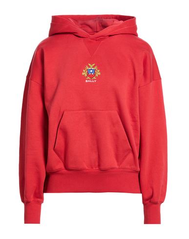 Bally Woman Sweatshirt Red Size 6 Organic Cotton, Elastane