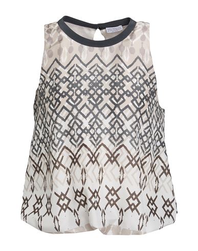 Top Mujer Beige L Mujer